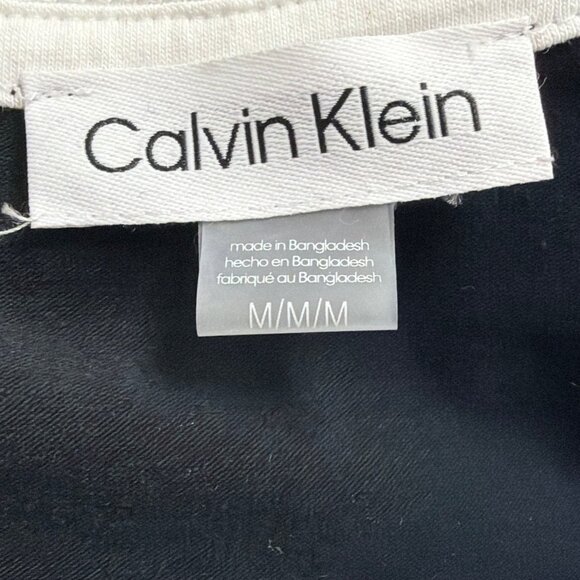 Calvin Klein Women's Black Cotton Logo T-Shirt Dress Size M Casual Style - New - Picture 6 of 11